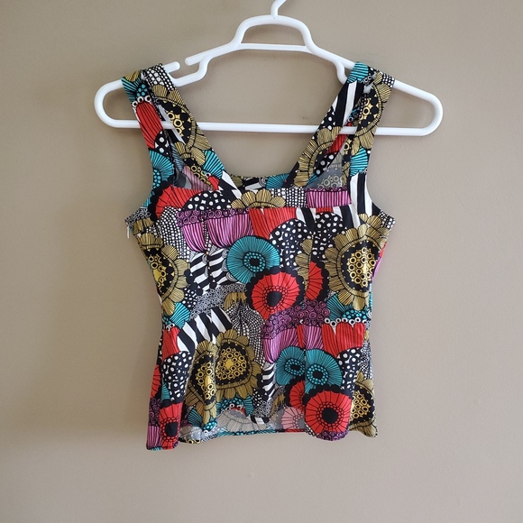 Marimekko x Banana Republic Peplum top sz 6 - Picture 6 of 7